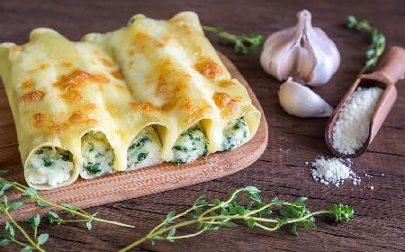Cannelloni ze szpinakiem i ricottą - pyszne danie bezmięsne